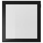 1x glassvik, Vitrinedeuren zwart/helder glas, 60x64 cm, Minder dan 25 cm, Minder dan 100 cm, 50 tot 100 cm, Ophalen of Verzenden