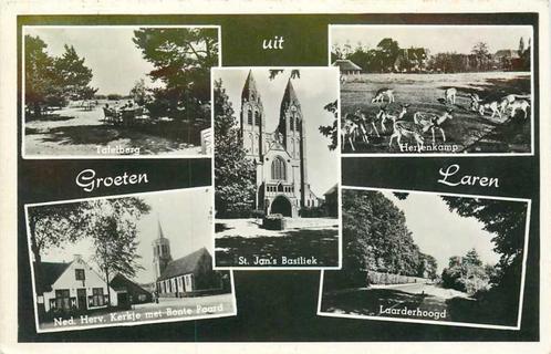 (300-145-007) Laren Groeten uit Laren, Verzamelen, Ansichtkaarten | Nederland, Noord-Holland, Verzenden