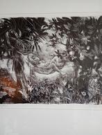 Litho Jan Mensinga proefdruk in lijst, Antiek en Kunst, Ophalen