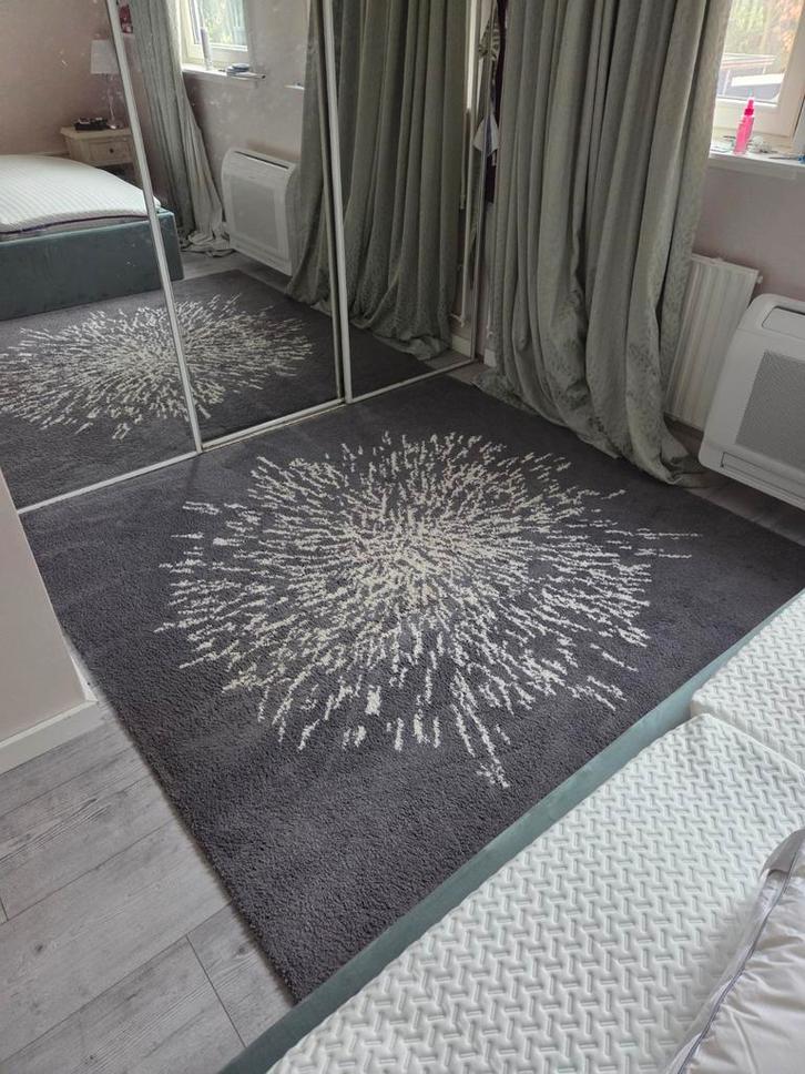 Mooi Kleed - Grijs IKEA Sanderum, Huis en Inrichting, Stoffering | Tapijten en Kleden, Zo goed als nieuw, 200 cm of meer, Rechthoekig