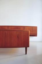 teakhouten bed Sannemans Senge, Huis en Inrichting, Slaapkamer | Bedden, Ophalen, Vintage Deens design, Gebruikt, Bruin