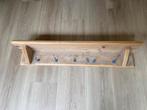 Op maat gemaakte rustieke eiken wandplank met haakjes, Huis en Inrichting, Woonaccessoires | Wandplanken en Boekenplanken, Ophalen of Verzenden