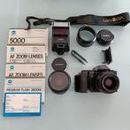 Minolta 5000 camera met accessoires., Audio, Tv en Foto, Fotocamera's Analoog, Ophalen of Verzenden, Gebruikt, Spiegelreflex, Minolta