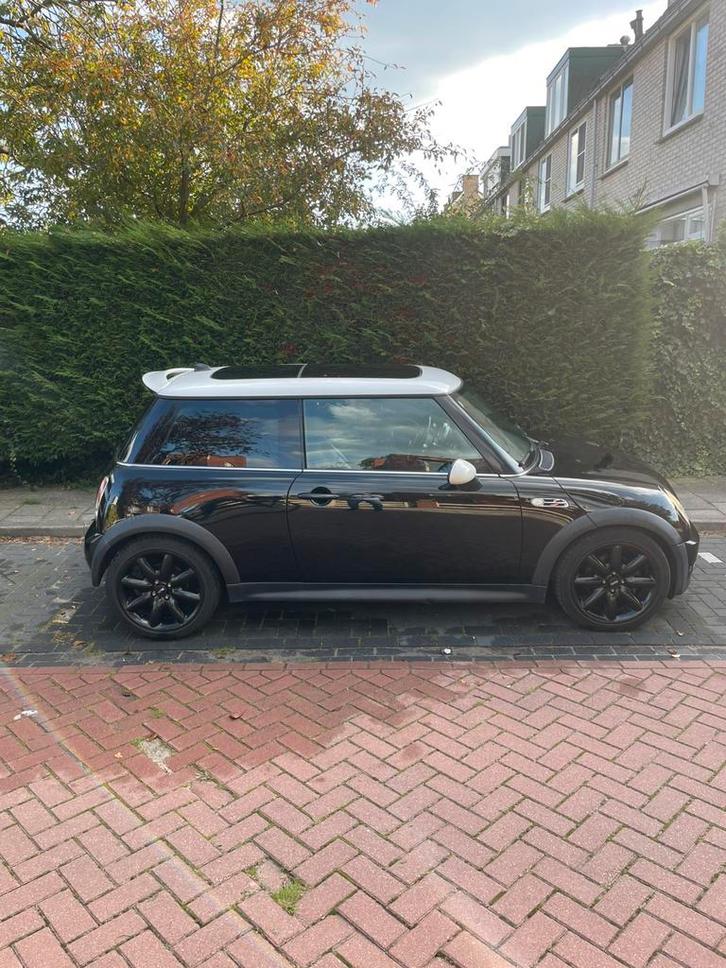 Mini 1.6 16V Cooper S 2003 Zwart, Auto's, Mini, Particulier, John Cooper Works, Airbags, Airconditioning, Alarm, Bluetooth, Boordcomputer