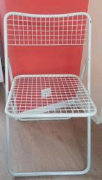 Ikea Ted Net / Rappen klapstoel wit - Niels Gammelgaard, Huis en Inrichting, Stoelen, Ophalen of Verzenden, Gebruikt, Wit, Eén
