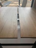 Zit-sta bureau zwart-eiken 180x80, Ophalen, In hoogte verstelbaar, Zo goed als nieuw, Bureau