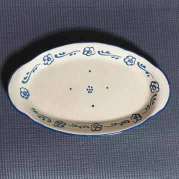 Vintage ca. 1950's Handgeschilderd Ovaal Tapasbordje beschikbaar voor biedingen