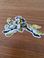 001 Lucky Luke  Sticker met Jolly Jumper, Ophalen of Verzenden, Zo goed als nieuw, Sticker