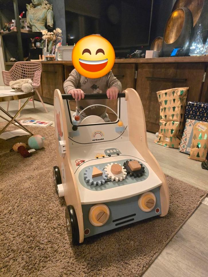 Loopwagen Vertbaudet - Gebruikt, Goede Staat, Kinderen en Baby's, Speelgoed | Babyspeelgoed, Gebruikt, Overige typen, Met wieltjes