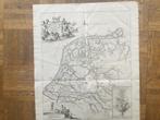 Friesland, Groningen, Waddeneilanden, grote kaart, 1725, Antiek en Kunst, Verzenden