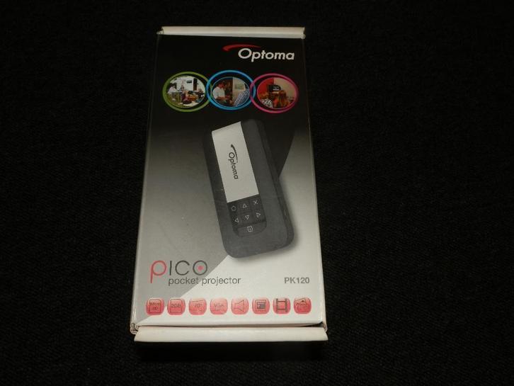 Optoma Pico PK120 draagbare miniprojector, Audio, Tv en Foto, Beamers, Zo goed als nieuw, Overige technologieën, Ultra HD (4K)