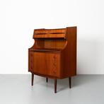 Vintage Deense Secretaire in Teak, Huis en Inrichting, Kasten | Secretaires, Ophalen, Gebruikt, Mid Century, Deens Design, Vintage, Scandinavisch
