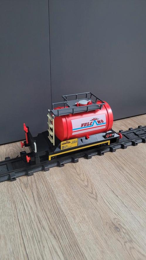 Playmobil 4024 trein vulcano tankwagon 6309 tank wagon lgb, Kinderen en Baby's, Speelgoed | Playmobil, Zo goed als nieuw, Complete set