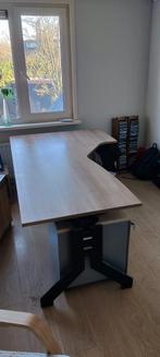 Groot bureau (200x120) met ladekast, Ophalen, Gebruikt, Bureau