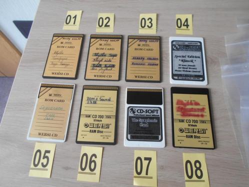wersi memory cards - 8 stuks - uitkiezen - zie 12 foto's !, Muziek en Instrumenten, Orgels, Zo goed als nieuw, Orgel, Ophalen