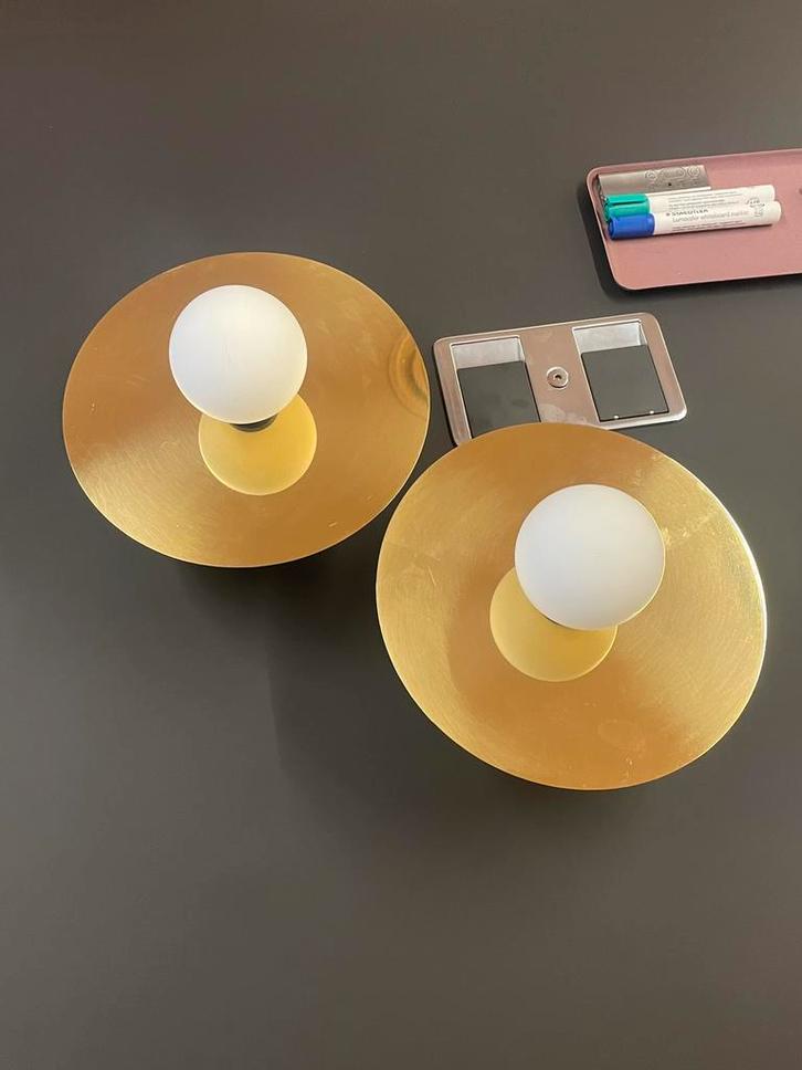 Atelier Areti Disc & Sphere Muurlamp, Huis en Inrichting, Lampen | Wandlampen, Zo goed als nieuw, Ophalen