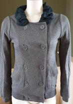 Marc Jacobs grijze tussen jas mt XS 34 jasje grijs knopen, Marc Jacobs, Verzenden, Zo goed als nieuw, Maat 34 (XS) of kleiner