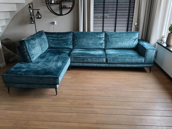 Hoekbank, Huis en Inrichting, Banken | Complete zithoeken, Zo goed als nieuw, Stof, Ophalen