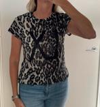Luipaardprint shirt Alix maat S, Maat 38/40 (M), Bruin, Ophalen of Verzenden, Zo goed als nieuw