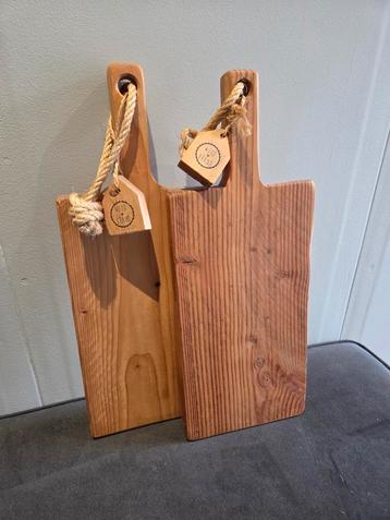 Set houten serveer-/borrelplanken – Wood Brand (nieuwstaat) beschikbaar voor biedingen