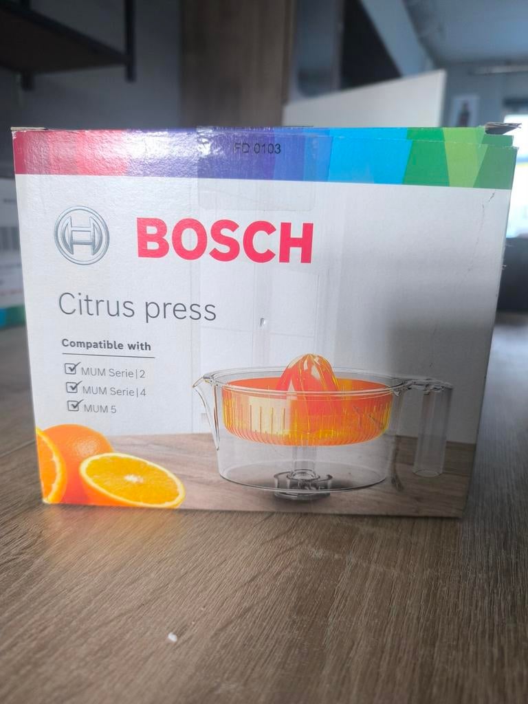 Bosch Citruspers voor MUM2/4/5 - Nieuw in doos, Ophalen of Verzenden, Nieuw