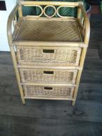 3 LADENKASTJE VAN MANOU ROTAN 70 ER JAREN ZIE TEKST, Ophalen, Overige materialen, 50 tot 100 cm, Zo goed als nieuw
