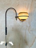 Vintage wandlamp mushroom bruin jaren 50/60/70, Huis en Inrichting, Lampen | Wandlampen, Ophalen, Gebruikt, Metaal