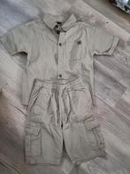 Beige kleur setje maat 116, Kinderen en Baby's, Kinderkleding | Maat 116, Ophalen of Verzenden, Zo goed als nieuw, Onbekend, Jongen