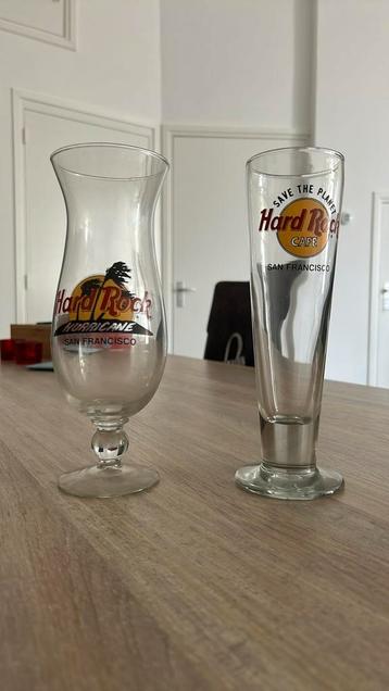 Hard Rock Café Bierglazen - 2 Stuks Nieuwstaat beschikbaar voor biedingen
