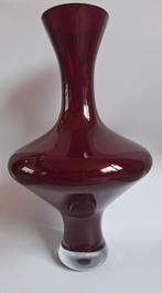 Zware rode murano vaas, Ophalen of Verzenden