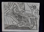30 / De stad Vere - Veere orginele gravure uit 1696, Antiek en Kunst, Ophalen of Verzenden