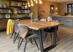 Mooie, grote eettafel (boomstam), Huis en Inrichting, Tafels | Eettafels, Ophalen, Gebruikt, 100 tot 150 cm, 200 cm of meer