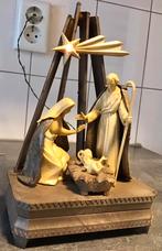 ANTIEKE KERSTDECORATIE MET VERLICHTING, Ophalen of Verzenden, Gebruikt