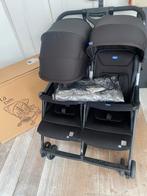 Chicco ohlala twin buggy zwart, Ophalen of Verzenden, Zo goed als nieuw, Overige merken, Verstelbare rugleuning