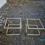 Pierre vandel Paris art deco tafels, Minder dan 55 cm, Gebruikt, Rond, Glas