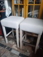 Barkruk /  bartafels, Ophalen, Wit, Zo goed als nieuw, Vijf, Zes of meer stoelen