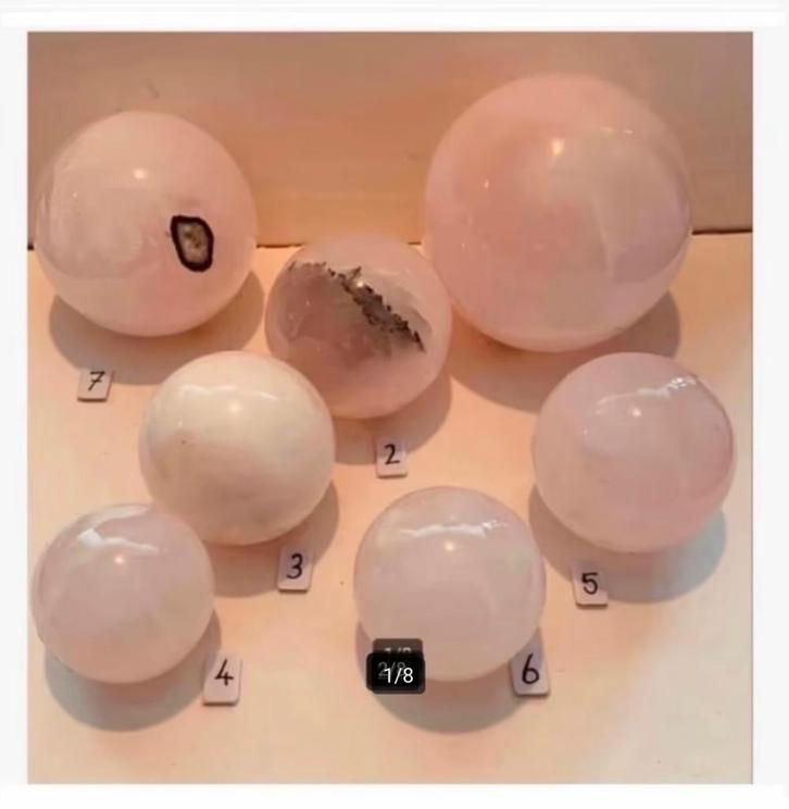 Korting 7 Mangano Calciet fluorescerend bollen 4 tot 7,5 cm, Sieraden, Tassen en Uiterlijk, Edelstenen, Nieuw, Ophalen of Verzenden