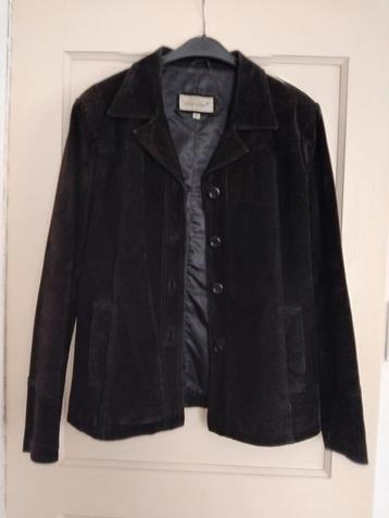 Zwarte jas suede leer maat M – nieuw beschikbaar voor biedingen