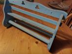 Blauwe keukenrolhouder Hout 38x21x11 cm, Huis en Inrichting, Keuken | Keukenbenodigdheden, Ophalen of Verzenden, Zo goed als nieuw