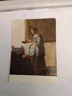 JOHANNES  VERMEER HET LEZENDE VROUWTJE, Verzamelen, Ansichtkaarten | Themakaarten, Ophalen of Verzenden