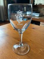 14 wijnglazen met Buzet logo, Ophalen of Verzenden, Zo goed als nieuw, Overige typen