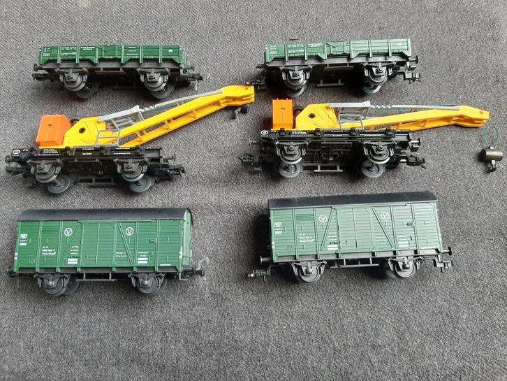 fleischmann kraanset, Hobby en Vrije tijd, Modeltreinen | H0, Zo goed als nieuw, Treinset, Gelijkstroom, Overige merken, Ophalen of Verzenden