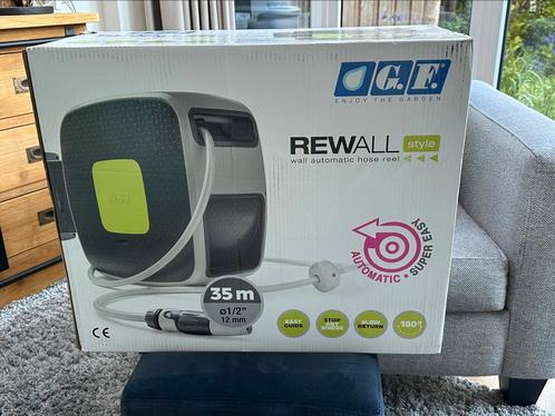Nieuw - GF Rewall Automatisch Oprolbare Wandslangbox 35m, Tuin en Terras, Tuinslangen, Nieuw, Tuinslang, Ophalen