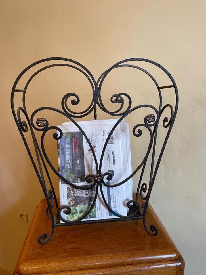 smeedijzeren Krantenbak Paraplubak Lectuurbak Frans, Antiek en Kunst, Curiosa en Brocante, Ophalen of Verzenden