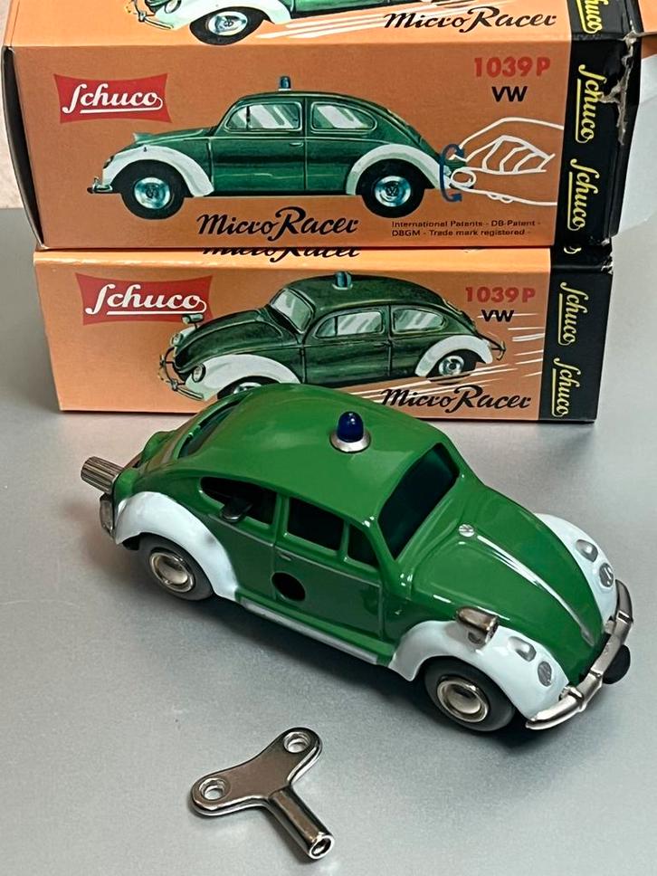 Modelauto 1:43 Schuco Micro Racer 1039P VW Kever Polizei, Hobby en Vrije tijd, Modelauto's | 1:43, Zo goed als nieuw, Auto, Schuco