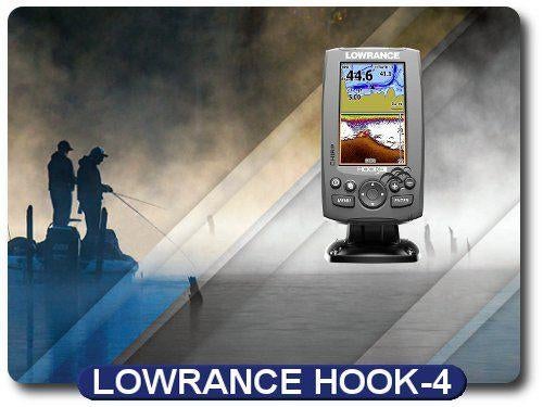 Lowrance HOOK-4 Fishfinder – gratis tas en accu met ladder!, Ophalen of Verzenden, Zo goed als nieuw, Complete set