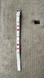Witte halsband met bloemtjes, Ophalen of Verzenden, Zo goed als nieuw