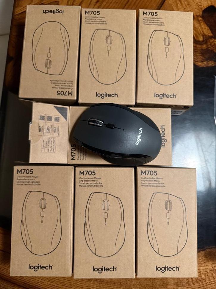 Logitech M705, Draadloze Marathon Muis - USB - Rechtshandig, Computers en Software, Muizen, Nieuw, Muis, Rechtshandig, Draadloos