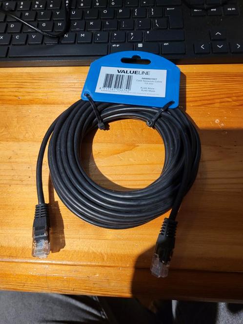 Cat 5e netwerkkabel 7m, Computers en Software, Pc- en Netwerkkabels, Zo goed als nieuw, Ophalen of Verzenden