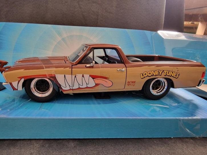 Chevrolet El Camino "Looney Tunes" Jada 1:24, Hobby en Vrije tijd, Modelauto's | 1:24, Nieuw, Auto, Jada, Ophalen of Verzenden